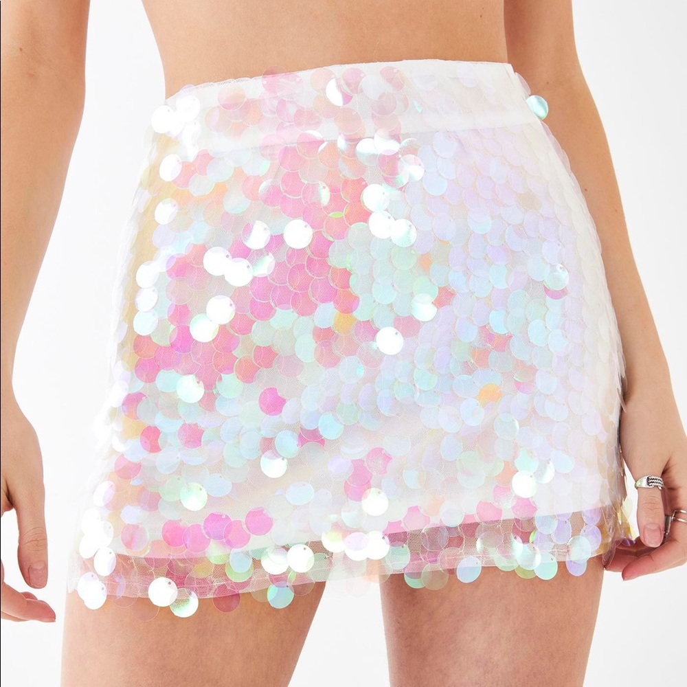 Iridescent Sequin Skirt